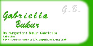 gabriella bukur business card